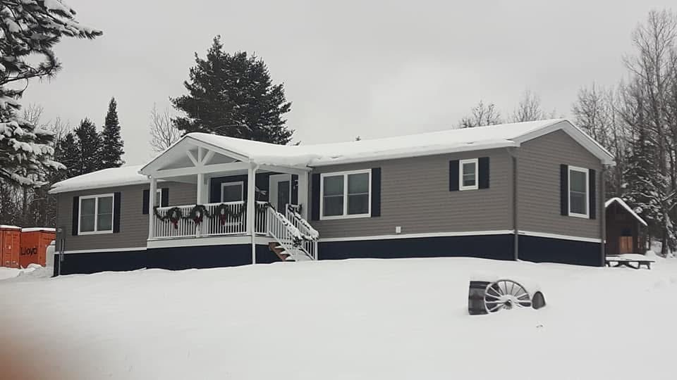 Winter Ranch with Front Porch